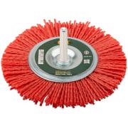 Корщетка-колесо нейлоновая со штифтом 100 мм ФИТ