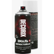 Эмаль аэроз. DECORIX  термостойкая DECORIX белая 520мл  +400С НН706