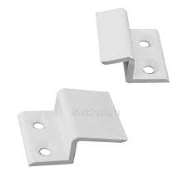 Крепление москитной сетки, пластиковое Белое ВЕРХ-НИЗ