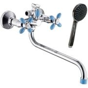 Смеситель для ванны с изливом, 2 рукоятки F-35 см, 2270713, Антей