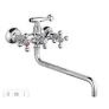 Смеситель д/ванны с 2-мя рукоятками с изливом S-38 см, G 1574610-1, Gota Rocio