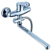 Смеситель для ванны шаровый с изливом F-30см, перекл. душа, 217028, Антей, АКЦИЯ