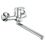 Смеситель для ванны шаровый с изливом F-30см, перекл. душа, 227022, Антей