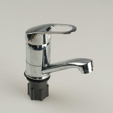 Смеситель д/кухни шар. с коротким изливом с гайкой, В45-023, Эверест