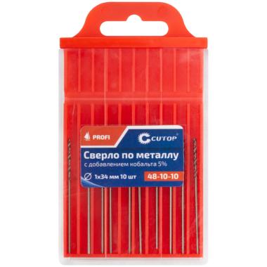 Сверло по металлу 1 x 34 мм, кобальт 5%, 10 шт/уп (ПОШТУЧНО), CUTOP Profi