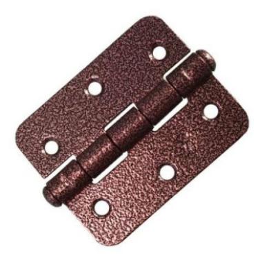 Петля накладная ПН 5-40 П Антик медь"Уральская фурнитура"