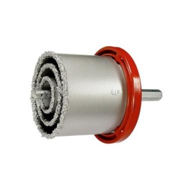 Набор коронок по керамической плитке, 33-53-67-73 мм, шестигранный хвостовик Matrix