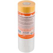 Укрывная пленка с золотистой малярной лентой, 270 см х 17 м, статически заряжена, 7 мкр.