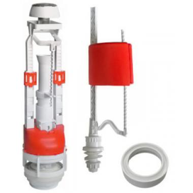 Арматура д/бачка, кнопка металл. ниж/подв, ИНКОЭР D40