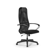 Кресло офисное МЕТТА SU-B-8 пластик, ткань-сетка, сиденье мягкое, черное, 532432