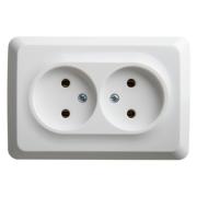 Розетка "Этюд"2СП б/з белый Schneider Electric