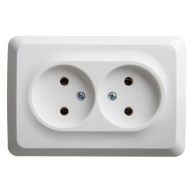 Розетка "Этюд"2СП б/з белый Schneider Electric