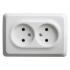 Розетка "Этюд"2СП б/з белый Schneider Electric