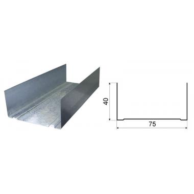 Профиль направляющий ПН 0,6х75х40х3000 (12/300)