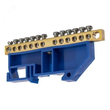 Шина N нулевая 6х9мм 14груп.DIN-рейку на изоляторе