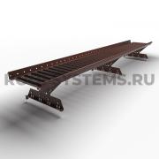 Мостик кровельный, ZN, Шоколад (RAL 8017), 2,5 м, PRESTIGE