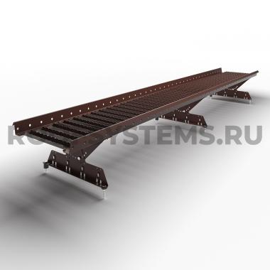 Мостик кровельный, ZN, Шоколад (RAL 8017), 2,5 м, PRESTIGE