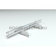 Снегозадержатель трубчатый, Серый (RAL 7004), (Овал) ZN, 1200 мм , 45x25, PRESTIGE РАСПРОДАЖА!