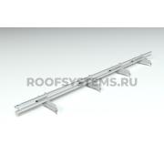 Снегозадержатель трубчатый, Серый (RAL 7004), (Овал) ZN, 3000 мм, 45x25, PRESTIGE