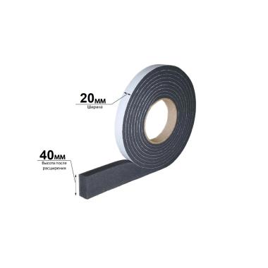 Уплотнитель лента ПСУЛ (выс 40, шир 20, длин 5м)