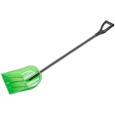 Лопата для уборки снега Профи поликарбонатная, алюминиевый черенок, малая 340х385х1350 мм FIT РОС