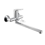 Смеситель для ванны шар. с длинным поворотным изливом, 10235, латунь Golden Fox