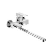 Смеситель для ванны шаровый, длинный поворотный излив, латунь, 10135 Golden Fox