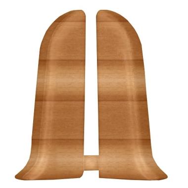 Торцевая заглушка для плинтуса, правая , 232, Бук красный, Идеал, Комфорт