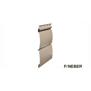 Сайдинг FineBer BlockHouse Classic Color, сандал 3660х232 мм 0,85м2 (12шт/уп),ПРОДАЖА ПОД ОСТАТОК