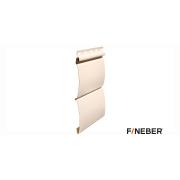 Сайдинг FineBer BlockHouse Classic Color, слоновая кость 3660х232 мм 0,85м2 (12шт/уп)
