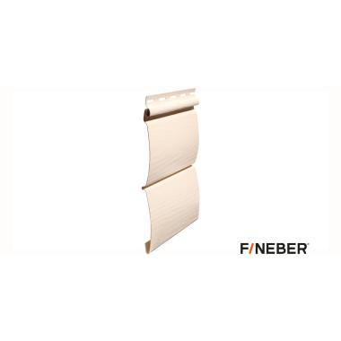 Сайдинг FineBer BlockHouse Classic Color, слоновая кость 3660х232 мм 0,85м2 (12шт/уп)