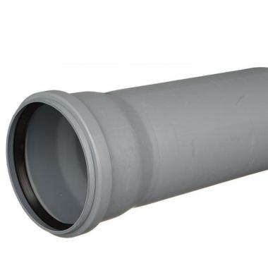 Труба канализационная с раструбом двухслойная, 110мм*2,7мм, 0,25 м, "Водополимер"