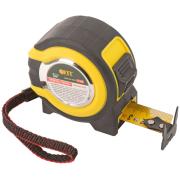 Рулетка 5 м x 25 мм, 2кл.точности, двойной стопор, двойной зацеп, прорезиненная, Техно, FIT