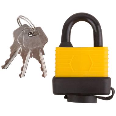 Замок навесной всепогодный 40х31 мм, стальная дужка 6 мм ФИТ
