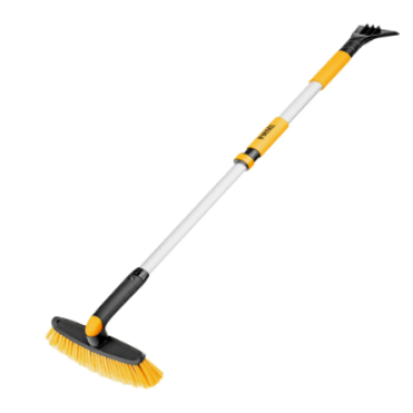 Щетка-сметка со скребком, телескоп, поворотная голова, 750-1120 мм, Denzel