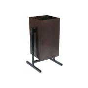 Урна уличная "Универсал" Коричневый, квадрат 26л.