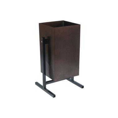 Урна уличная "Универсал" Коричневый, квадрат 26л.