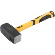 Кувалда кованая, фиберглассовая усиленная ручка, антивибрационные накладки, Профи 1,5 кг