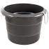 Ведро строительное пластиковое для переноски раствора, усиленные стенки, канатные ручки 40 л