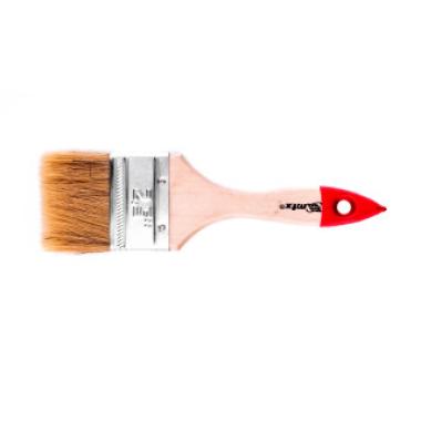Кисть плоская "Стандарт" 2,5" (63 мм), натуральная щетина, деревянная ручка MTX