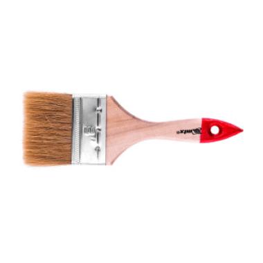 Кисть плоская "Стандарт" 3" (75 мм), натуральная щетина, деревянная ручка MTX