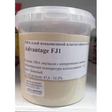 Клей ПВА для дерева влагостойкий бежевый Advantade FJ-1, вес (0,9кг/ведроПВХ)