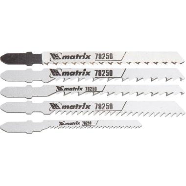 Набор полотен для электролобзика по дереву, 5 шт Matrix Professional
