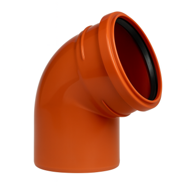 Отвод наружний 160мм-67* (рыжий)