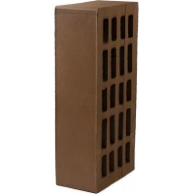 Кирпич Керамический одинарный лицевой пустотелый Шоколад, произ. ПКК на Закаменной, (264 шт/0,62 т/поддон)