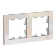 Рамка "Atlasdesign" 2 пост. Жемчуг Schneider Electric