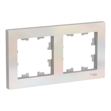 Рамка "Atlasdesign" 2 пост. Жемчуг Schneider Electric