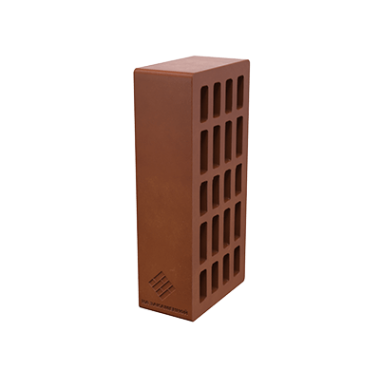 Кирпич Керамический одинарный лицевой пустотелый Терракот, произ. ПКК на Закаменной/ПОШТУЧНО, (264 шт/0,62 т/поддон)