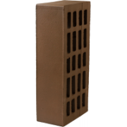 Кирпич Керамический одинарный лицевой пустотелый Шоколад, произ. ПКК на Закаменной ПОШТУЧНО, (264 шт/0,62 т/поддон)