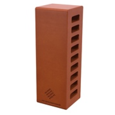 Кирпич керамический утолщенный лицевой пустотелый ЕВРО Красный Произ. ПКК на Закаменной/ ПОШТУЧНО (256шт./поддон)